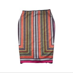 Bisou Bisou | Abstract Pencil Skirt